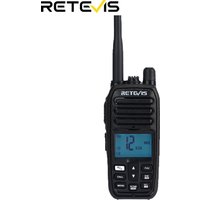 Retevis RM21 VHF Marine Radio 6W IP67 Waterproof Floating portable Noise Cancelling LCD Display Two Way Radio for Boating Kayaks