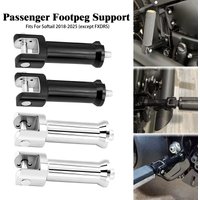 Motorcycle Passenger Foot Pegs Support Mount Bracket Kits For Harley Softail 2018-2025 Street Bob Breakout Fat Boy Heritage Slim