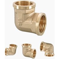 90-Degree Elbow Garden Hose Pipe Fitting Forged Brass Right Angle 1/2" x 1/2"