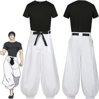 2026 Manga Anime Jujutsu JJK Fushiguro Toji Satoru Gojo Cosplay Costume Wig T-shirt Pants Rose Net Halloween Christmas Clothing