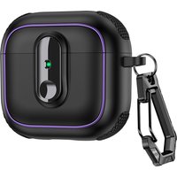 Armor Lock Earphone Cover For AirPods 4 Pro 2 Case TPU PC Shockproof Headphone Coque For AirPods Pro 3 Case