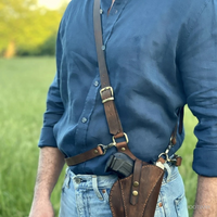 2025 Adult Concealed Tactical Hunting Crossbody Holster Suitable For Various Gun Types Leather Holster Backpack Fashion Gun Bag