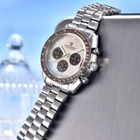 PAGANI DESIGN 500 Tachometer Kreis Sport Chronograph 316L Vollstahl Leuchtende Herrenuhr AR Saphir Japan Uhrwerk Luxus Herrenuhr
