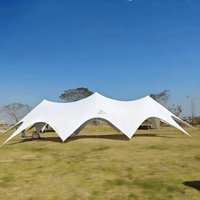 Outdoor Waterproof Stretch Canopy Tent Oxford Fabric Sun Shelter for Wedding Parties Exhibitions Glamping Trade Show Tent