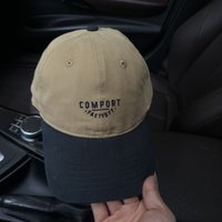 American Retro Color-Block Baseball Cap, Letter Embroidery Soft-Top Peaked Cap, Unisex, Suitable for Daily Commuting, Outdoor Su