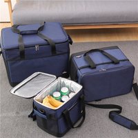 68L Outdoor Cooler Bag Refrigerated Cake Box Car-Use Insulated Freshness-Preserving Camping Cooler Lunch Takeout Insulated Bag