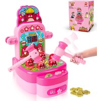 VATOS Whack Game Mole Mini Electronic Game 2 Hammers Pounding Toddler Toys for 3 4 5 6 7 8 Years Old Boys Girls Interactive Toy