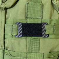 Carbon Fiber Tactical Molle Patches Panel Hook Loop Adapter Molle Vest Accessories Backpack Gear