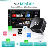 Ottocast Mini Air Wireless CarPlay Adapter 3 in 1 Wireless Android Auto & Screen Mirroring USB Plug & Play Dongle for iPhone