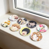 Anime A-Ao Haru Ride Minimalist Exquisite Tinplate Brooches: Sleek Badge Lapel Pins For Bag Accessories Practical Souvenir Gifts