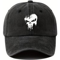 AliExpress MAZIAO Fashion printing skull baseball cap, outdoor sun protection, cycling duckbill cap, vacation camping, travel, leisure occasions