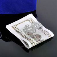 Slim Money Clip Stainless Steel Cash Bills Credit Clip New Dollar Design Fashion Coin Cash Clamp Holder