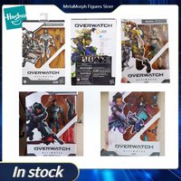 Original Hasbro Overwatch Ultimates SOMBRA/REAPFR FAUCHEUR/JUNKRAT/LUCIO/GENJI Anime Figures Toys Models Collection