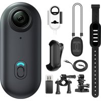 4K Mini WIFI Action Camera 128GB Thumb POV Portable Video Recorder with IPX7 Waterproof Camcorder Helmet Mount Vlogging (Black)