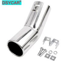 1Pcs Car Tail Pipes Replacement Car Style Dual Pipe Stainless Steel Exhaust Tail Pipes Muffler Tips for VW Golf 4 Bora Jetta