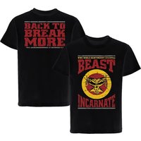 Beast Brock Lesnar Wrestling Men's T-shirt Loose Round Neck Wrestling Short Sleeve High Quality Men Clothing