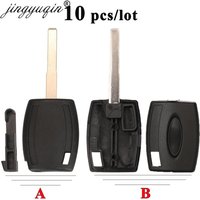 jingyuqin 10pcs Transponder Key Case HU101 Shell For Ford Fiesta Mondeo Focus C-Max S-Max Galaxy Kuga Remote Blank No Chip Cover
