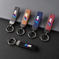 Car Leather Zinc Alloy Keychain Microfiber Key Chain Gift For BMW Performance E46 E30 E36 E39 E46 E87 E90 X1 X2 X3 X5 X7 Emblem