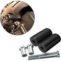 2Pcs Bolts No Cut Motorcycle Frame Slider Crash Protector 10mm Black For Yamaha/Suzuki/Kawasaki/Honda/Ducati/Triumph/BMW-Aprilia