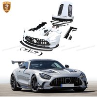 For Benz GT AMG Black Series Bodykits Carbon Fiber Fixed Fiberglass Car Front Rear Bumper Fender Spoiler Engine Bonnet Accessory