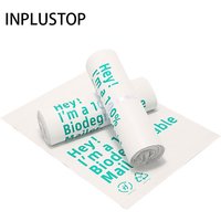 INPLUSTOP 100% Biodegradable Mailer Mailing Bags Eco-friendly Degradable Courier Shipping Bags White Clothing Express Pouch