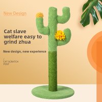 Cactus Cat Tree, Sisal Scratching Board & Tall Post, Integrated Wear-resistant Cat Scratching Pillar Interactive Pet Supplies