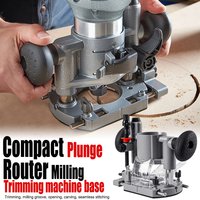 New Compact Plunge Router Milling Trimming Machine Base for Electric Trimming Machine Power Tool Accessories 65mm