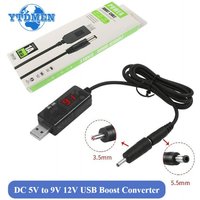 USB Boost Cable Converter DC 5V To 9V 12V Step-up Converter with Box, with 3.5x1.35mm Connecter, for Power Charger Converters