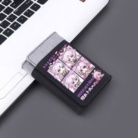 Honkai Star Rail Canvas Anime Wallet for Student Boy Girl Cute Tri-Fold RFID Blocking Card Holder Mini Purse Short Money Clip