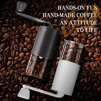 Hand cranked coffee grinder, adjustable grinder, ceramic grinding core, easy to clean, travel picnic coffee utensils