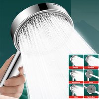 125mm Large Panel Shower Head Bathroom High Pressure Water Saving Rainfall Showerhead Multifunctional Nozzle Bathroom Accessorie