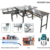 WJS600B Multifunctional Woodworking Table Saw Workbench Dust-free Cutting Precision Guide Folding Electric Panel Circular Saw