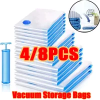 Vacuum Storage Bags For Clothes,Bedding,Space Saving Bags Storage Vacuum Seal Packet,Folding Compressed Organizer Bag