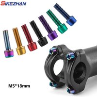 AliExpress NONE 6pcs M5x18mm Bike Stem Screw Alloy Steel Hexagon Screw MTB Road Bicycle Handlebar Stems Bolts Stiffen Bike Parts