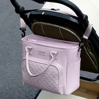 INS Casual Solid Color Large Capacity Premium Diaper Bag Stylish Thermal Tote for Mom Fashion Multifunctional Baby Travel Bag