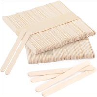 100Pcs/Set Popsicle Sticks Natural Wooden Pop Popsicle Sticks 11.4CM Length Wood Craft Ice Cream Sticks Popsicl Accesorios