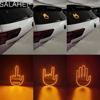 Car Finger Light with Remote,Hand Gesture Light for Car,New Finger Light Led Car Back Window Sign,Road Rage Led Lamp Accessories