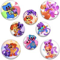 Anime P-Poppy Playtimes Anime Creative Tinplate Soft Button Pins Animal Icon Brooch Lapel Backpack Badge Accessories Pin