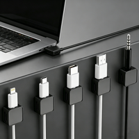 Magnetic Wire Clamp Organizer Cable Staples Desk Cord Holder Adhesive USB Wire Management for Phone Charging Cables