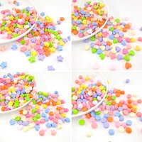 Resin Heart Star round Bean Handmade DIY Cup Hair Accessory Material Kit out Freshly Made Summer Decorations