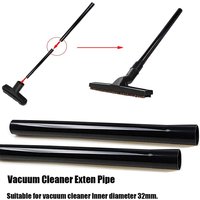 2pcs Tubes Extension Tube Suction Tube Plastic Black Vacuum Cleaner 32mm Diameter Vacuum Cleaner Replacement Tools For Home