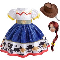 Girls Cowgirl Sequin Tutu Dress Costume Western Cow Print Outfit for Kids Birthday Party Dress Up Halloween Cosplay Set