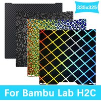 For Bambu Lab H2C Build Plate PET PEO PEY H1H Plate 335x325mm Double Sided Printing H2C PEI Spray Magnetic Spring Steel Film