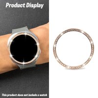 Single-row diamond-hollowed metal bezel suitable for Samsung Watch 8/7/6/5/4 Ultra (40/44/46 mm), for watch decoration