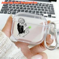 Anime Gojo Satoru Transparent Case - for AirPods Pro 3 2 1 4 Cute Cartoon Japanese TPU Cover