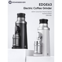 STARSEEKER EDGE63 Electric Coffee Grinder 63mm Cone Burr Espresso Brew Stepped Fineness Adjustment Bean Grinder Plasma Black