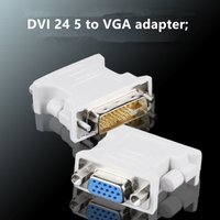 DVI to VGA Adapter 24+5 Male to Female Interface Conversion Cable for Computer Graphics Card Monitor Plug