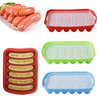 DIY Grade Silicone Sausage Mold Baby Food Supplement Tool Home Made Hot Dog Ham Baking Mold Mold Kitchen Accessories Gadgets
