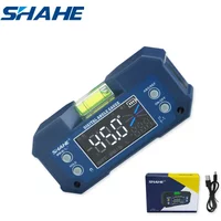 SHAHE Dual Axis Digital Protractor Inclinometer Rechargable Digital Angle Finder Level Box With Optional Wireless transmission