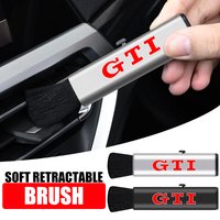 Car Interior Cleaning Tool Outlet Soft Brush Artifact Brush Emblem For VW GTI CC Golf 4 6 7 GTI Tiguan Passat B5 B6 B7 Jetta MK5